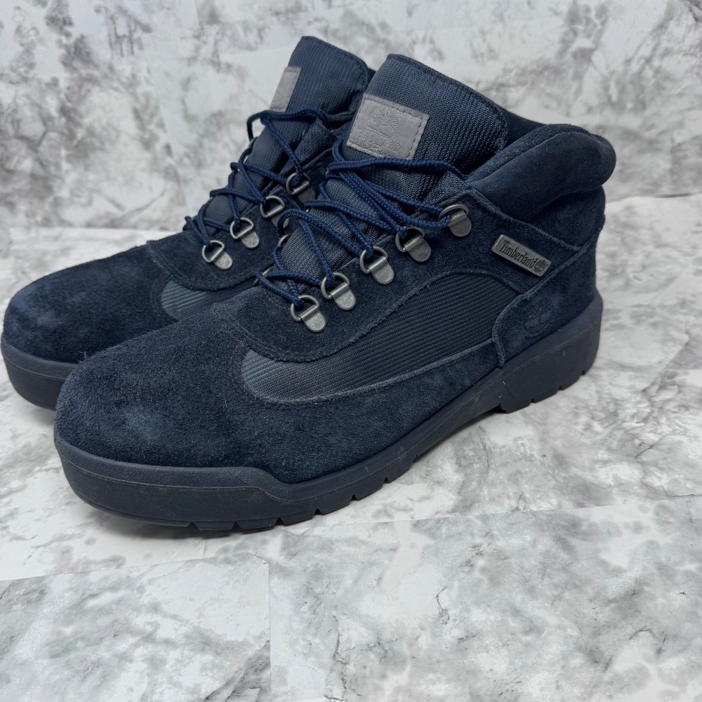 Timberland Field Boots Navy Blue Suede Waterproof PrimaLoft A1GZ1 Mens 10.5